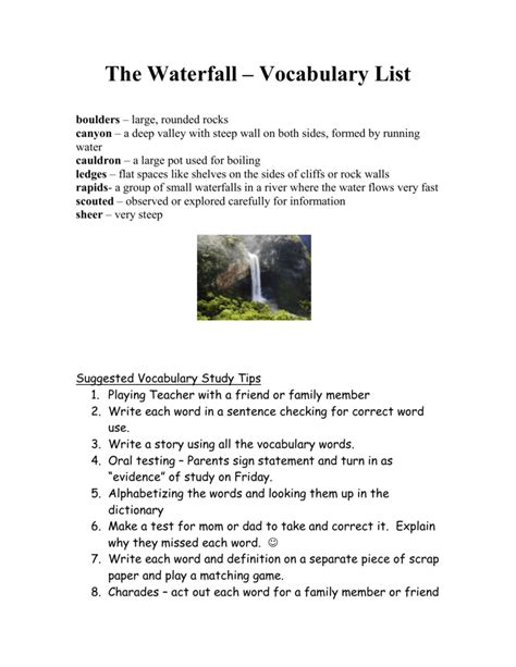 waterfall synonym|adjectives for waterfall.